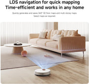 Xiaomi Robot Vacuum S40 Smart Laser Navigation Robot Mop, Powerful 10000 Pa Suction for Pet Hair, Carpets & Hard Floors