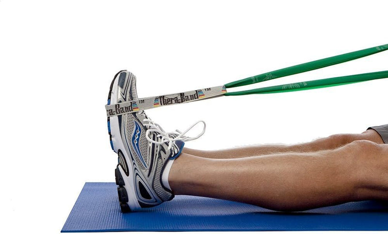 Theraband Resistance Band Handles, Attachments for Resistance Bands and Tubing, Pair of Foam Grip Pull Handles for Lower and Upper Body Exercises, Pilates, Yoga