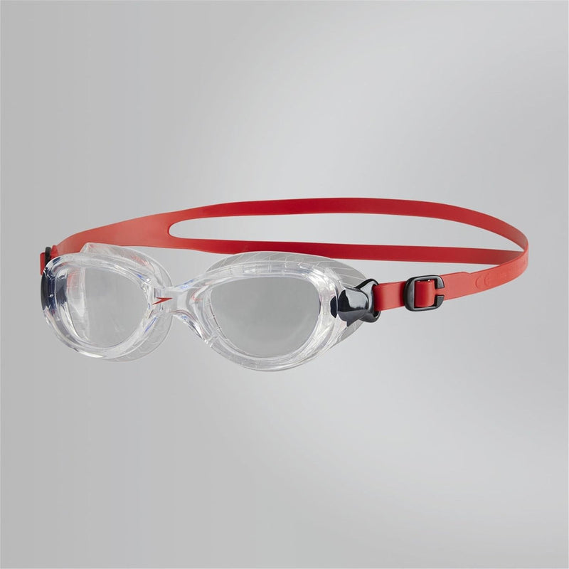Speedo Futura Classic 8-10898B572 Goggles, Black/Lava Red/Smoke, One size, Adult - One Size Clear