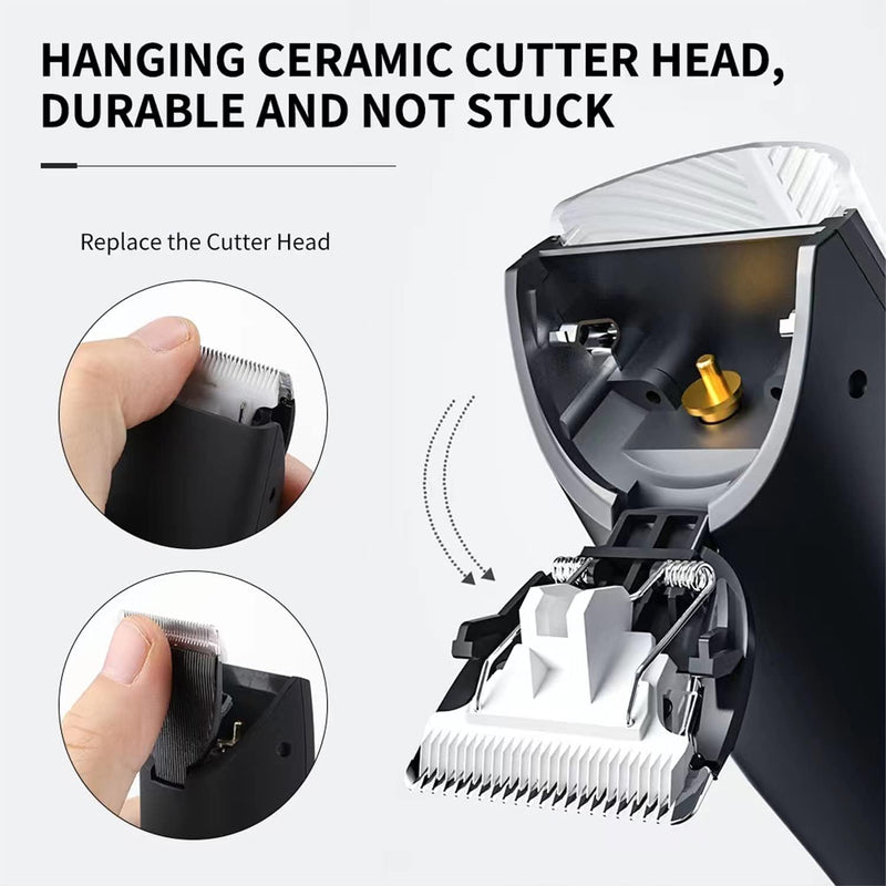 GGEROU Electric Body Hair Trimmer,Waterproof Wet/Dry Cordless Body Groomer Ball Back Shavers,Fast Charging?Replaceable Ceramic Blade?Pubic Hair Trimmer Body Groomer Kit for Full Body Grooming