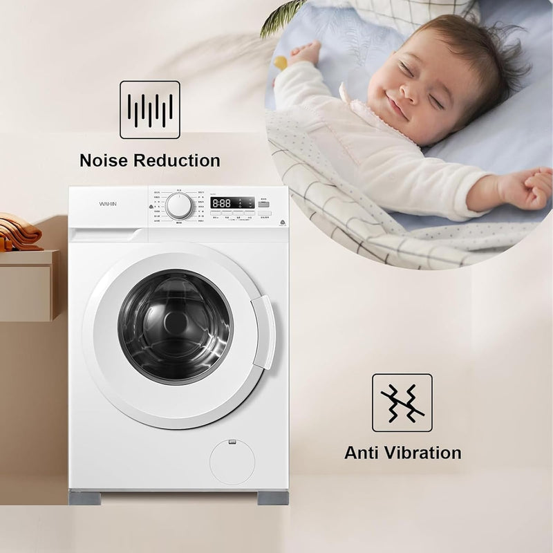 Washer Anti Vibration Pads, 4 Pcs Rubber Shockproof No Water Washing Machine Feet Pads, Non Slip Anti-Walking Anti-Deformation Washing Machine Feet Pads, Suitable for Dryers Or Appliances Etc