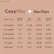 CozyWay Non-Slip Socks with Grippers - Ankle Style for Little Girls and Boys, Infants, Toddlers, Children