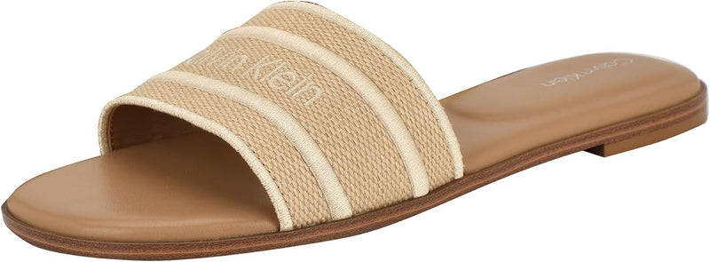 Women's Kendell Flat Sandal - Light Natural/White 110