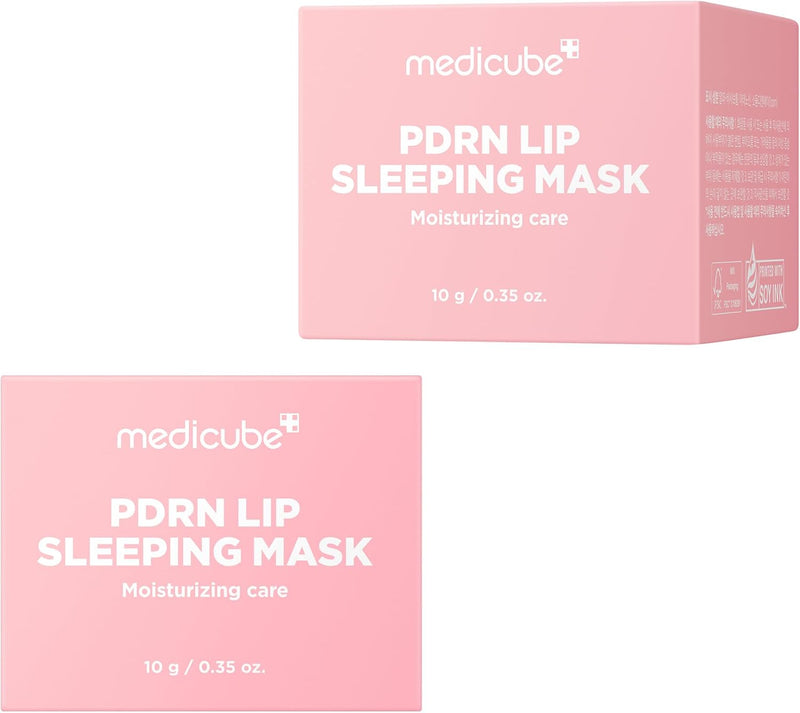 PDRN lip sleeping mask glow balm Salmon PDRN, Collagen, Shea Butter for Softer Lips, Long-lasting Moisture, Overnight and daily lip care, Korean Skincare 0.35 oz.