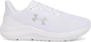 Women's Ua W Charged Pursuit 4 Running Shoe - White / White / Metallic Silver