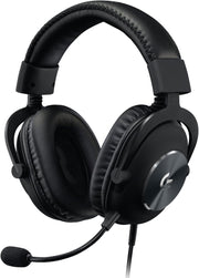 Logitech G Pro X SE Wired Gaming Headset with Microphone: Detachable Mic, DTS Headphone:X 7.1, Memory Foam Ear Pads, 50 mm Drivers, USB DAC, for PC, Xbox, PS5 - Black - Wired