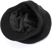 Muryobao Women's Winter Warm Slouchy Cable Knit Beanie Skull Hat with Visor