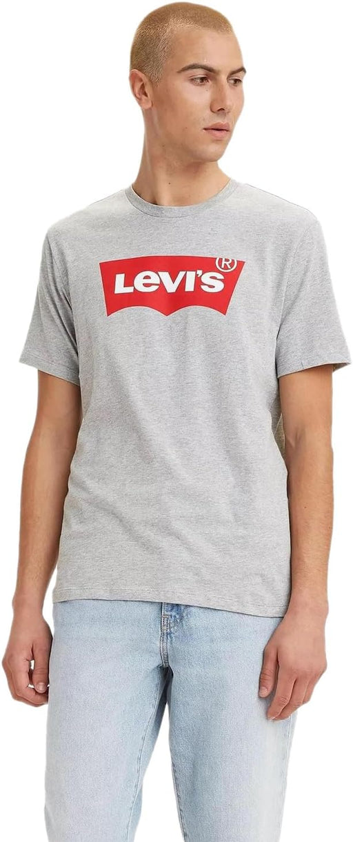 mens GRAPHIC SET-IN NECK Short Sleeve T-Shirt - Grey