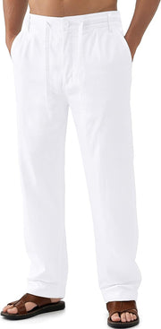 mens M09 Casual Pants - White