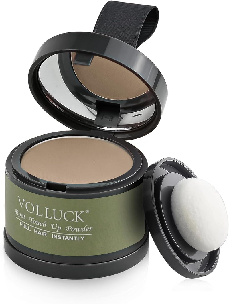 Root Touch Up Hair Powder Root Cover Up Hairline Shadow Powder Stick, Root Touch Up Dark Brown for Thinning Hair for Women and Men, Bald Spots, Eyebrows, Beard Line, Dark-Brown, Pack Of 1 - Light Coffee 3.97 g (Pack of 1)