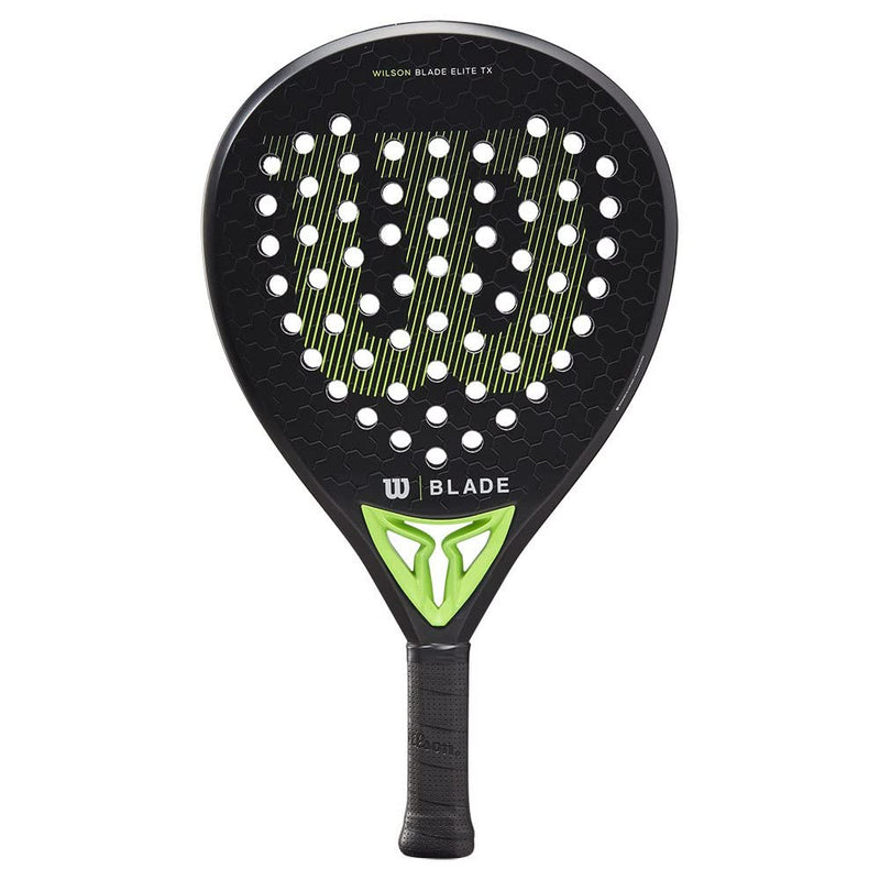 Wilson Blade Elite Tx V2 Padel Racket, Lightweight, Carbon/Fiberglass Surface, EVA Core, Medium Balance, One Size, 361 g / 410 g, Indoor Use