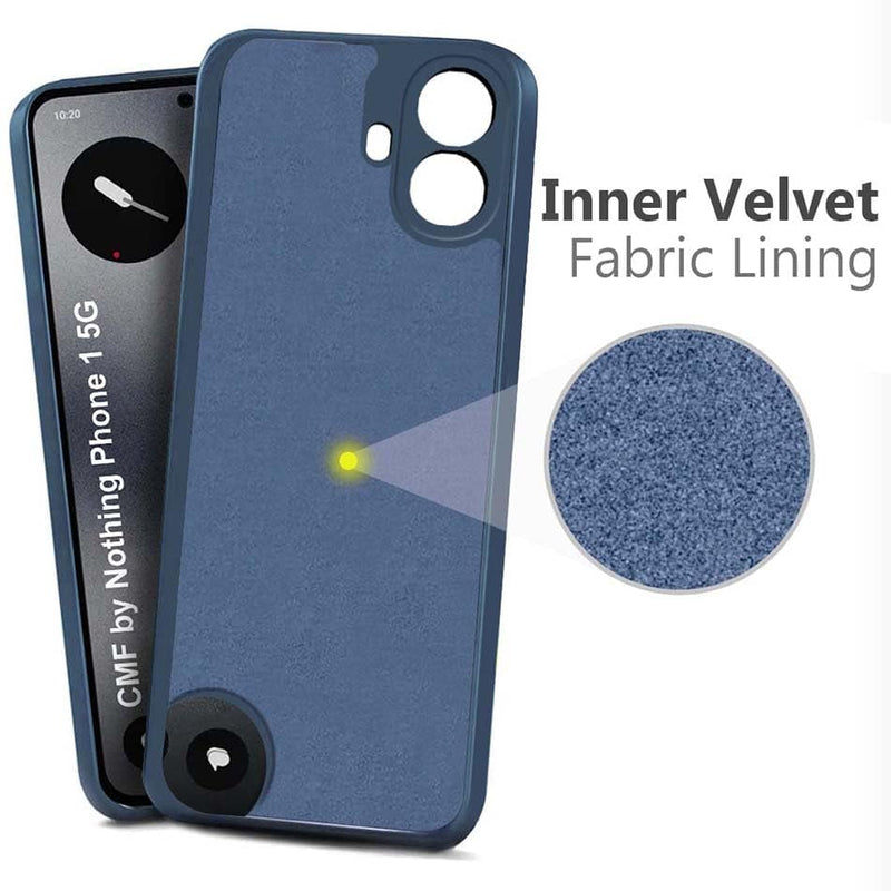 Case for Nothing CMF Phone 1 Cover, Matte Surface Soft Cases [Ultra Thin] [Scratch-Resistant] TPU Protective Case Soft Mobile Phone Case for Nothing CMF Phone 1 (Blue)