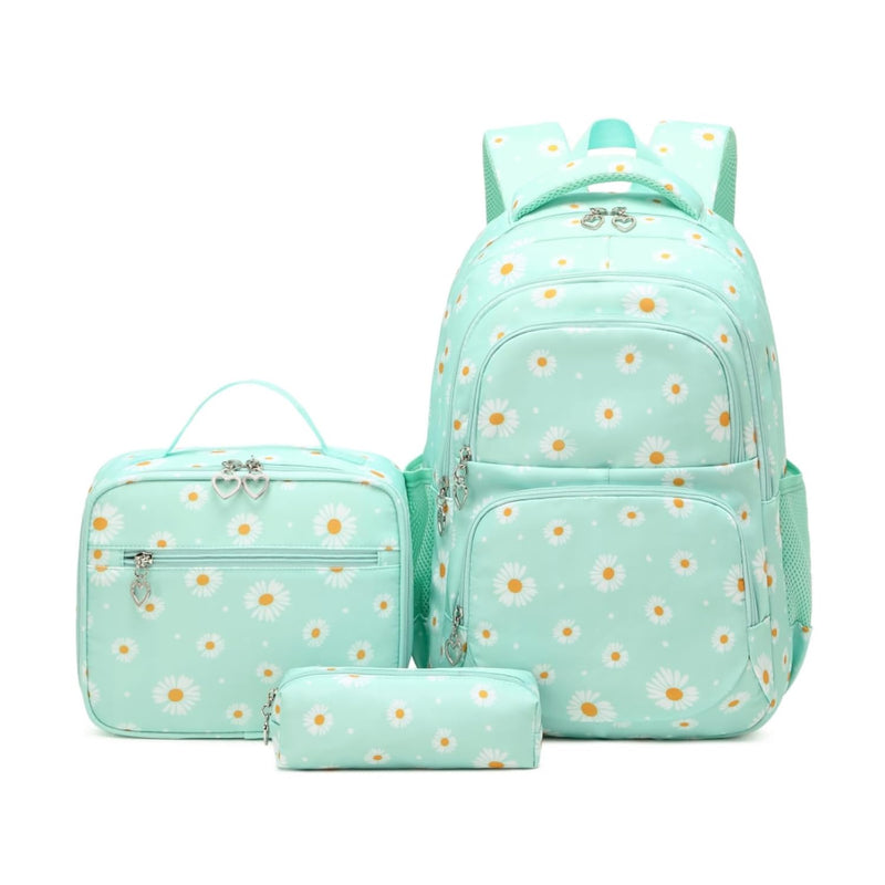 Armbq Girls Backpack Kids School Bookbag Set for Teen Girls Elementary Students Casual Back Pack with Lunch Box