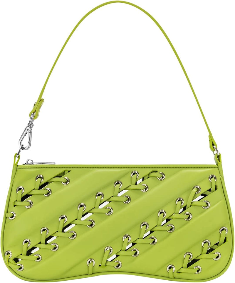 Women's Eva Shoulder Handbag - Acid Green