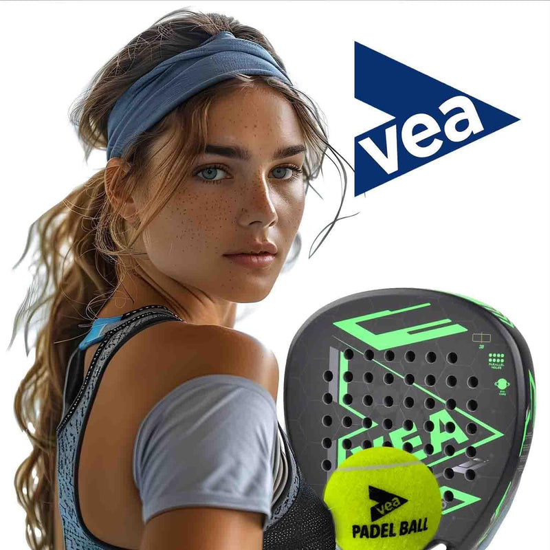 VEA Padel Balls Premium Pressurized Padel Balls for Match & Training Long-Lasting Bounce, Durable Felt 3 Tube - 9 Balls