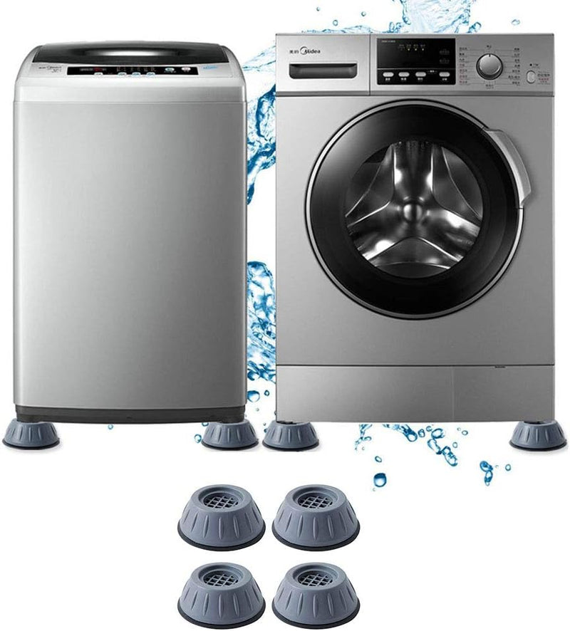 GKUIWM Anti-Vibration Laundry Machine Pads (4 PK)- Works Best for Any Washer & Dryer Machine, Extremely Durable Rubber – Anti-Walk, Noise Reducing, Shake Free, Shock Absorbing Pads