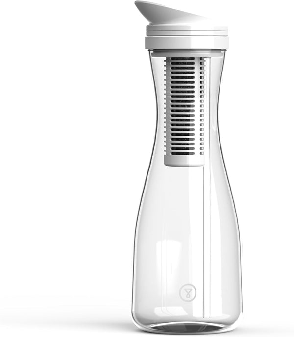 TAPP Water - PitcherPro Glass Filter Jug that Filters Limescale and 80+ Contaminants Jugs White 1.45 L of Filtered Water. TP-N101