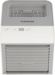 Olsenmark Mini Air Cooler OMF1877 3-in-1 Air Cooler, Humidifier & Purifier USB Rechargeable, 7-Color LED Light, Adjustable Vent, Portable for Home & Office White