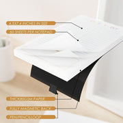 SYOSI Magnetic Grocery List Pads (3 Pack), To-Do and Memo Notepad for Fridge, Strong Full Magnet Backing, Pen Loop Holder, 180 Sheets (4.5x7.5 Inch)