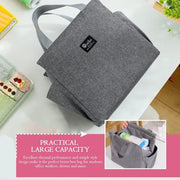 Lunch Bag for Office Picnic Camping School with Side Pockets, Insulated Tiffin Bags Thermal Bento Box for Men Women Kids