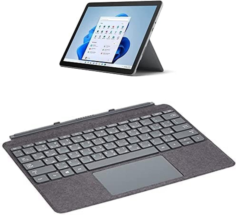 Microsoft Surface Go 3-10.5 Inch 2-in-1 Tablet PC - Silver - Intel Pentium Gold G5600, 8GB RAM, 128GB SSD - Windows 11 Home S - Device only, 2021 model