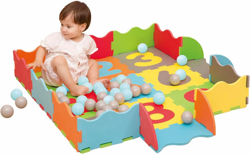 M.Y Interlocking Foam Play Mat - 29x29cm Thick, Multi Colour Soft EVA Baby Floor Tiles