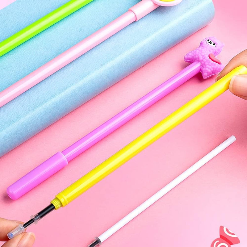 20 Pieces Cute Cartoon Animal Writing Pens - Cool Unicorn Fun Pens for Kids, School and Office Supplies