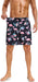 Mens Swim Trunks with Compression Liner 2 in 1 Quick Dry Beach Swimming Trunks Swim Shorts with Zipper Pockets
