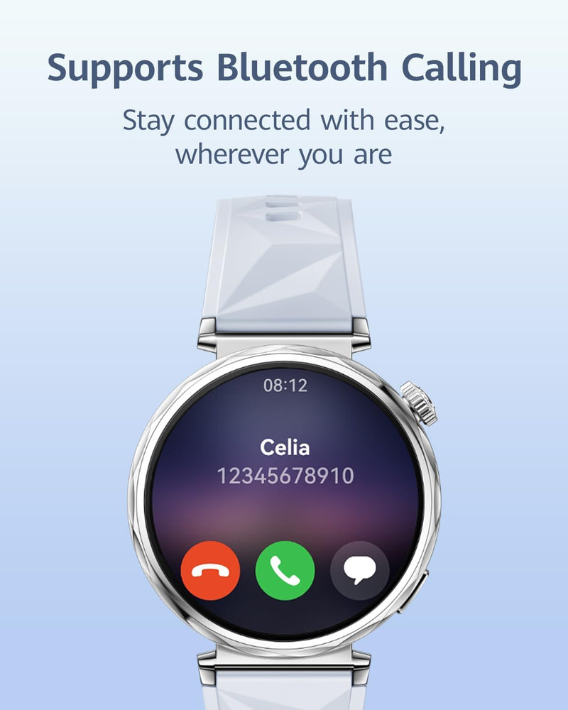 WATCH GT5 41mm Smartwatch, upto7 Days Battery Life,Sharp-Edged Design Watch, Health Tracking, iOS & Android Compatible, 3 Months HUAWEI Care+, Blue