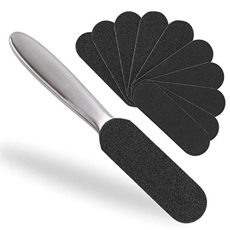 SHOWAY Foot File Callus Remover for Feet, Foot Scrubber Foot Grater Scrub Double Sided Professional Pedicure Kits Tools for Hard Dead Skin Cracked Heel, 25.2*6*3.5cm