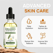 Collagen Lifting Body Oil After Shower, Hydrating Collagen Oil, Moisturizing Anti Aging Silk Body Oils for Women & Men, Smooth & Anti Wrinkles, Lightweight Non-Greasy, 2.03 Fl Oz