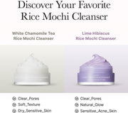 Rice Mochi Facial Cleanser Gift Set, 6 Varieties, 0.52 oz each - travel size, Korean skin care, holiday gift set