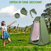 SKY-TOUCH Outdoor Changing Clothes Tent, Pop Up Shower, Portable Folding Toilet With Carry Bag, Beach Dressing Room, Suitable for Camping/Beach - cranberry 120*190cm