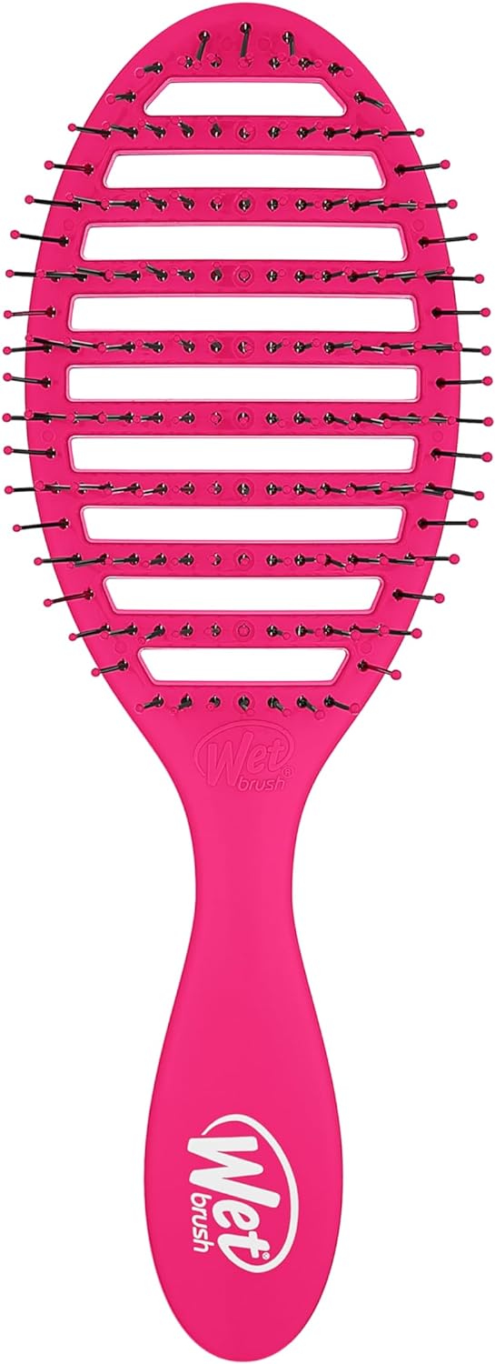 Wet Brush Speed Dry Hair Brush - Color Wash, Watermark - Vented Design and Ultra Soft HeatFlex Bristles Are Blow Dry Safe With Ergonomic Handle Manages Tangle and Uncontrollable Hair - Pain-Free