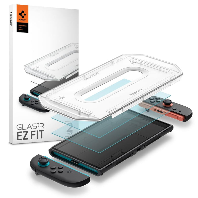 Spigen GLAStR EZ FIT designed for Nintendo Switch 2 (2025) Screen Protector Premium Tempered Glass - 2 Pack