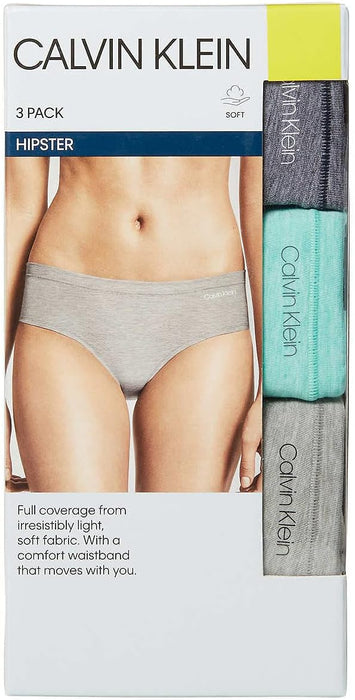 Calvin Klein Womens 3 Pack Stretch Hipster