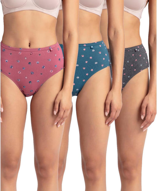 Women 1406 Panty (pack of 3) - Dark Print Assorted