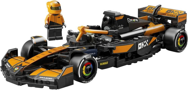Speed Champions McLaren F1 Team MCL38 Race Car Toy with a Collectible Formula 1 Driver Minifigure - Model Kits for 10+ Year Old Boys & Girls or Adult Motorsport Fans 77251