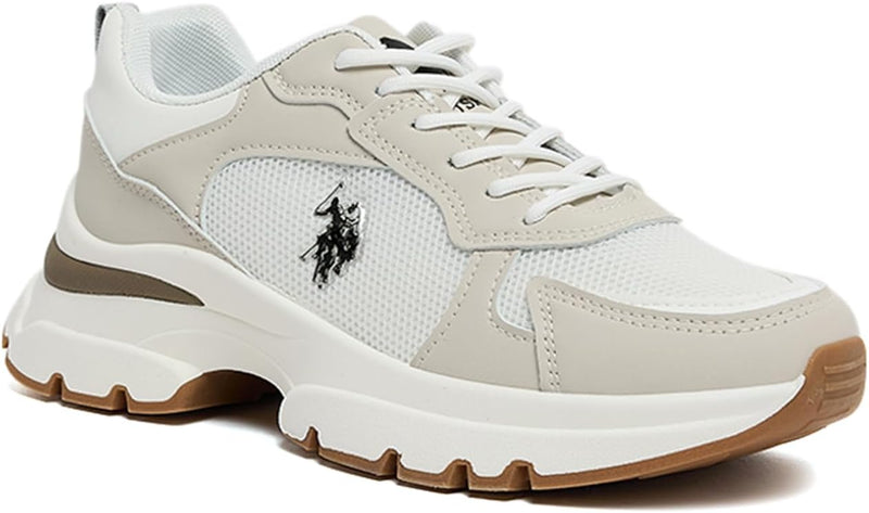 U.S POLO ASSN. LEAH GLB 5FX OD_POWDER womens Sneaker - Off White
