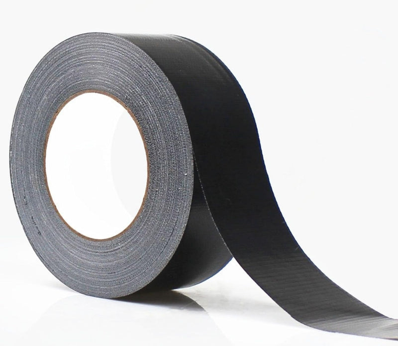 HULPPRE Black Heavy Duty Duct Tape, 2 in x 22 Yards, Strong Adhesive and Water-resistant, Tear by Hand,No residue,Bulk Value for Repairs,Industrial Tape for Indoor and Outdoor (Black duct tape)