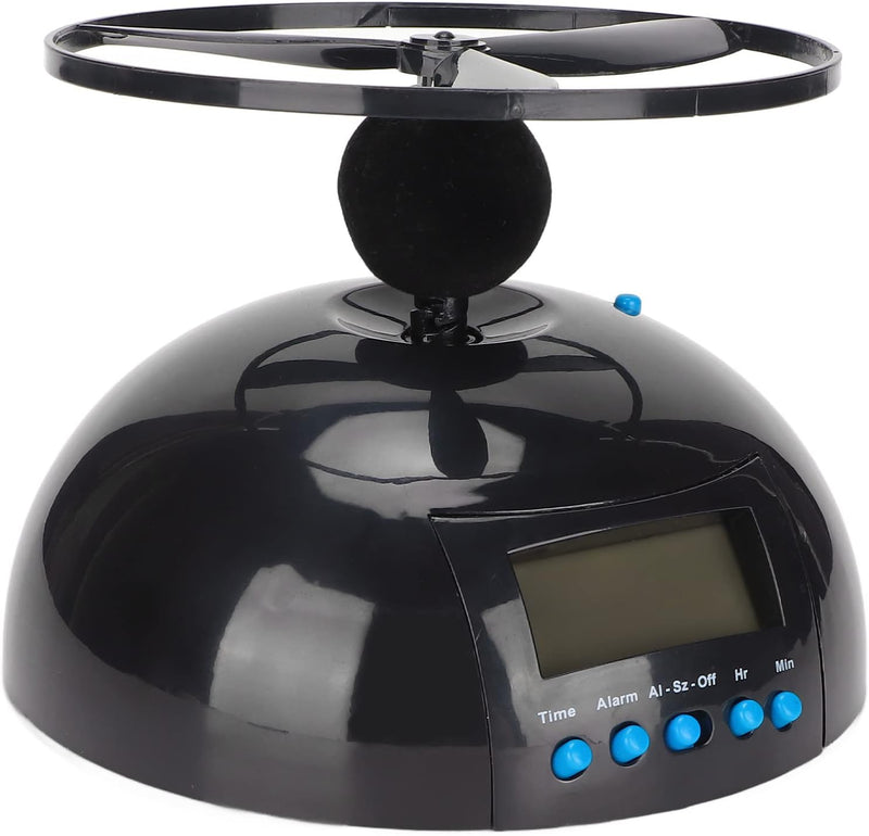 Flying Alarm Clock, Novelty Digital LED Alarm Clock, Digital LED Clock Gadget Run Away for Bedroom, Office, Home, School, Electronic Helicopter, Chopper, Propeller, Heavy Sleepers