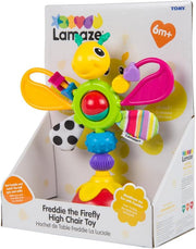 Lamaze Freddie the Firefly Highchair Toy Spinning Suction Activity Toy with Teether & Rattle Sensory Fun 0+ Months - Freddie the Firefly - High Chair Toy Single