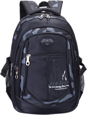 Jungen Schultasche Teenager Schulrucksack Jugendliche Rucksack Schule Daypacks Kinder Gro Schulranzen Wasserdicht - 4-black