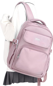 WEPOET Basic Backpack For School,Casual College Backpack Women,Waterproof Middle Bookbag For Teen Girl - A5-purple