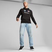 mens Bmw M Motorsport Essentials Fleece Hoodie Hooded Sweatshirt - Black