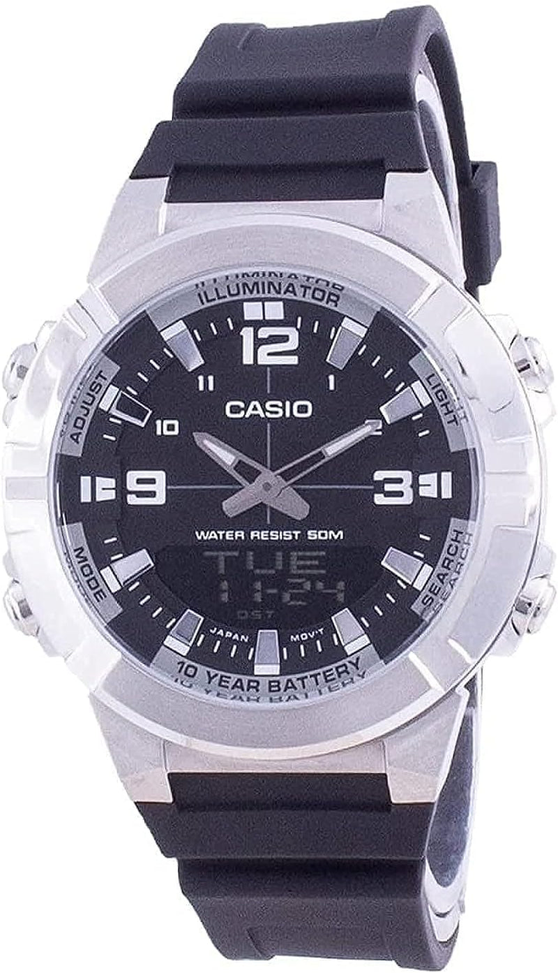 Stainless Steel Band Analog Digital - Black/White