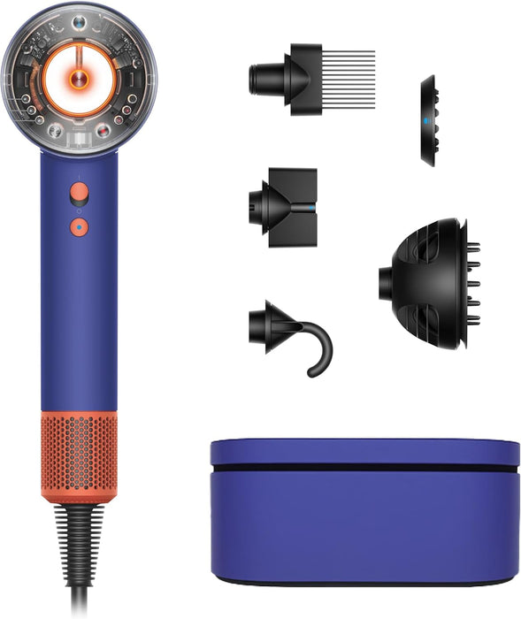Dyson Special edition Supersonic Nural™ hair dryer in Strawberry bronze and blush pink designed Presentation