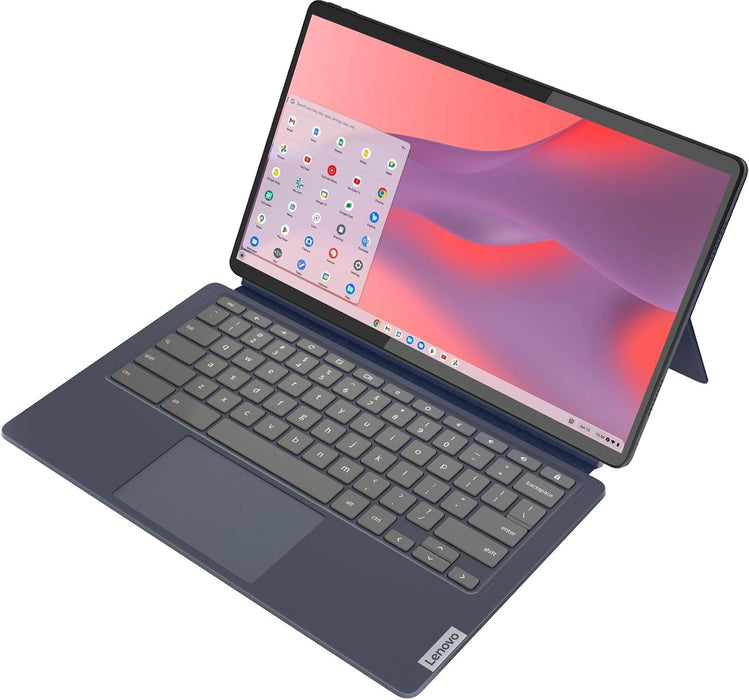 Lenovo - Chromebook Duet 5-13.3" OLED Touch Screen Tablet - 8GB Memory - 128GB SSD - with Keyboard - Abyss Blue