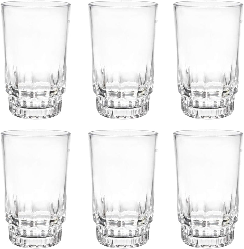 Royalford 6 Pieces Glass Set, Clear - 6 pieces