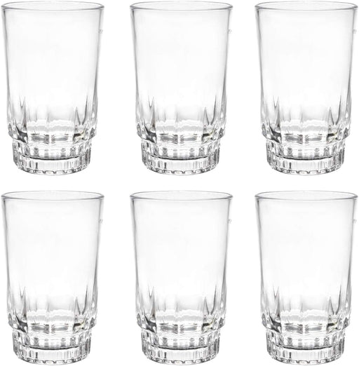 Royalford 6 Pieces Glass Set, Clear - 6 pieces